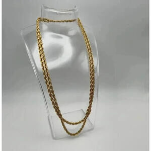 ROPE NECKLACE .39 Grams Gold Tone 19"